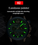 Relógio Masculino LIGE Cronógrafo – Elegância, Performance e Estilo Esportivo