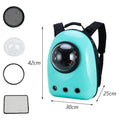 Mochila Pet Cápsula Espacial – Transporte para Gato e Cachorro com Visor Transparente