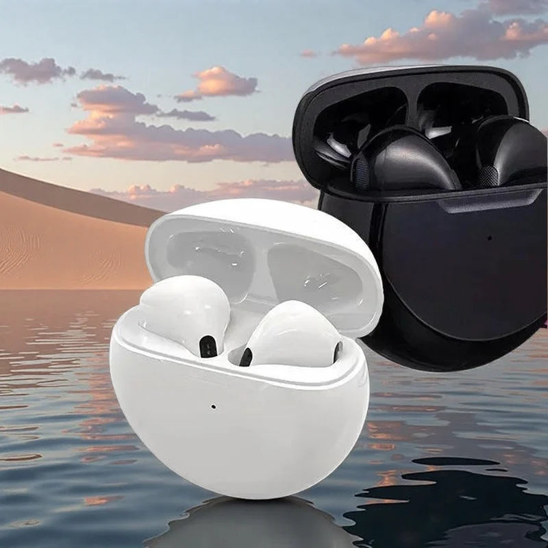 Fone Bluetooth Pro 6 TWS – Sem Fio, Som Estéreo e Microfone Integrado